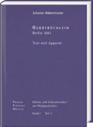 Cover von Johann Crüger: PRAXIS PIETATIS MELICA. Edition und Dokumentation der Werkgeschichte