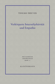 Cover von Verkörperte Intersubjektivität und Empathie