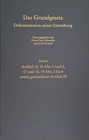 Cover von Das Grundgesetz. Dokumentation seiner Entstehung