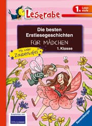Cover von Die besten Erstlesegeschichten für Mädchen 1. Klasse mit toller Zaubertafel