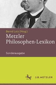 Cover von Metzler Philosophen-Lexikon