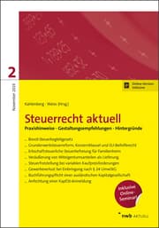 Cover von Steuerrecht aktuell 2/2019