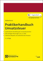 Cover von Praktikerhandbuch Umsatzsteuer