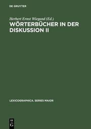 Cover von Wörterbücher in der Diskussion II