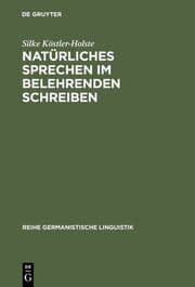 Cover von Natürliches Sprechen im belehrenden Schreiben