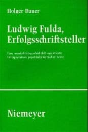 Cover von Ludwig Fulda, Erfolgsschriftsteller