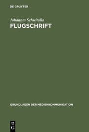 Cover von Flugschrift
