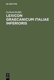 Cover von Lexicon Graecanicum Italiae Inferioris