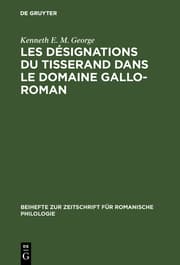 Cover von Les désignations du tisserand dans le domaine gallo-roman