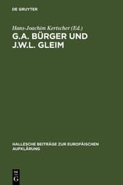 Cover von G.A.Bürger und J.W.L.Gleim