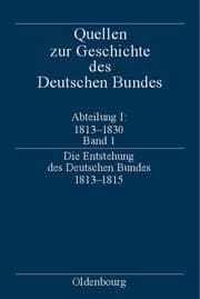 Cover von Die Entstehung des Deutschen Bundes 1813-1815