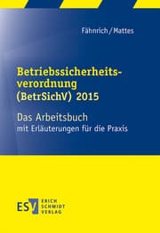 Cover von Betriebssicherheitsverordnung (BetrSichV) 2015