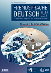 Cover von Fremdsprache Deutsch - - Heft 55 (2016): Phonetik in der Unterrichtspraxis