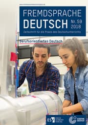 Cover von Fremdsprache Deutsch - - Heft 59 (2018): Berufsorientiertes Deutsch