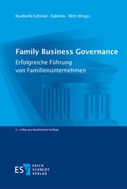 Cover von Family Business Governance