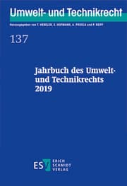 Cover von Jahrbuch des Umwelt- und Technikrechts 2019