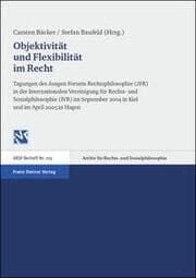 Cover von Objektivität und Flexibilität im Recht