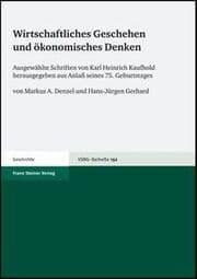 Cover von Wirtschaftliches Geschehen und ökonomisches Denken