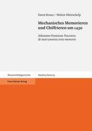 Cover von Mechanisches Memorieren und Chiffrieren um 1430