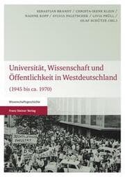 Cover von Universität, Wissenschaft und Öffentlichkeit in Westdeutschland