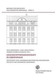 Cover von Geschichtswissenschaft in Greifswald