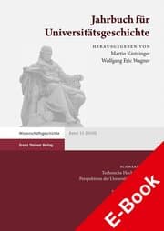 Cover von Jahrbuch für Universitätsgeschichte 23 (2020)