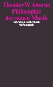 Cover von Philosophie der neuen Musik