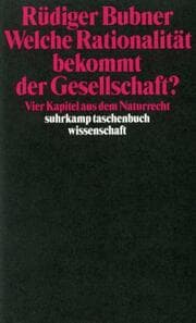 Cover von Welche Rationalität bekommt der Gesellschaft?