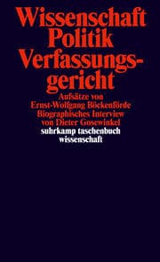 Cover von Wissenschaft, Politik, Verfassungsgericht
