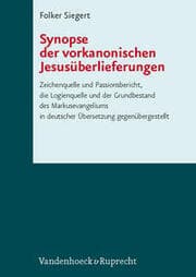Cover von Synopse der vorkanonischen Jesusüberlieferungen