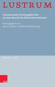 Cover von Lustrum Band 55 - 2013