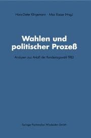 Cover von Wahlen und politischer Prozeß