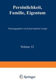 Cover von Persönlichkeit, Familie, Eigentum