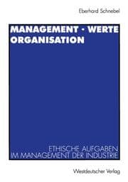 Cover von Management, Werte, Organisation
