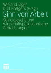 Cover von Sinn von Arbeit