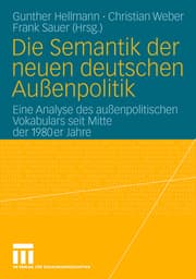 Cover von Die Semantik der neuen deutschen Außenpolitik