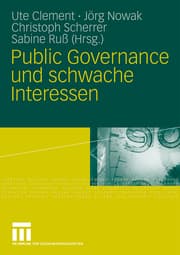 Cover von Public Governance und schwache Interessen
