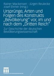 Cover von Ursprünge, Arten und Folgen des Konstrukts 'Bevölkerung' vor, im und nach dem 'Dritten Reich'