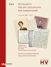 Cover von Kriegserinnerungen und Kriegsfolgen