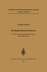 Cover von Die Bodenrechtsreform in Kenya