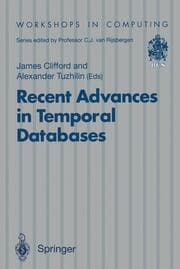 Cover von Recent Advances in Temporal Databases