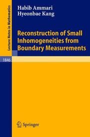 Cover von Reconstruction of Small Inhomogeneities from Boundary Measurements