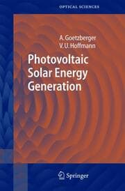 Cover von Photovoltaic Solar Energy Generation