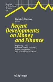 Cover von Recent Developments on Money and Finance