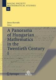 Cover von A Panorama of Hungarian Mathematics in the Twentieth Century I