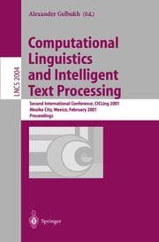 Cover von Computational Linguistics and Intelligent Text Processing