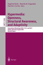 Cover von Hypermedia: Openness, Structural Awareness, and Adaptivity