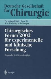 Cover von Chirurgisches Forum 2002