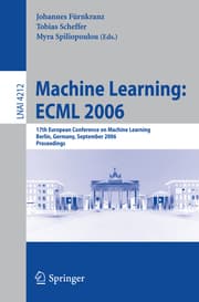Cover von Machine Learning: ECML 2006
