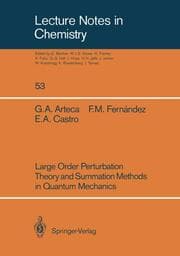 Cover von Large Order Perturbation Theory and Summation Methods in Quantum Mechanics